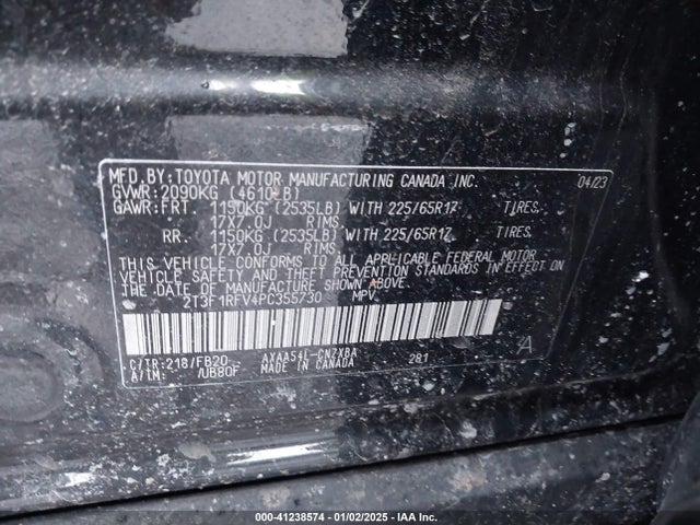 Toyota RAV4 LE 2023 2T3F1RFV4PC355730 Image 9