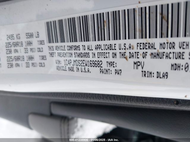 1C4PJMDS2EW169682 Jeep Cherokee Limited