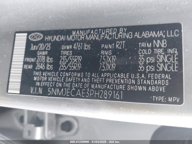 Hyundai Tucson Limited 2023 5NMJECAE3PH289161 Image 9