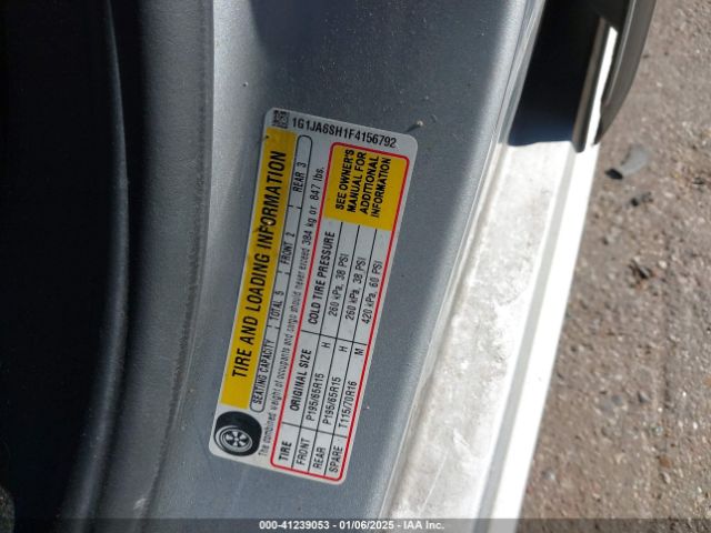 1G1JA6SH1F4156792 Chevrolet Sonic Ls Auto