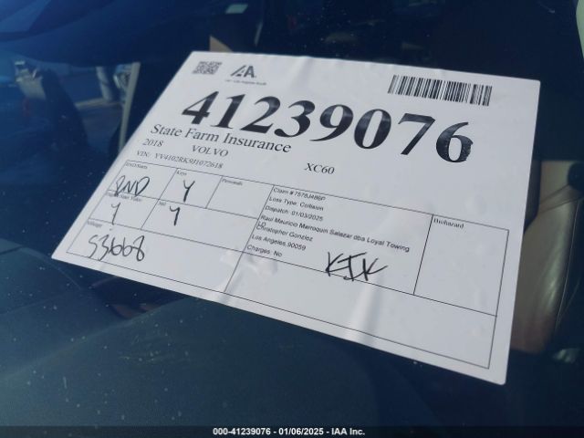 YV4102RK9J1072618 Volvo Xc60 T5 Momentum