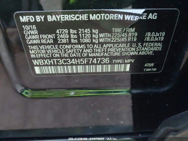 BMW X1 Xdrive28i 2017 WBXHT3C34H5F74736 Image 9