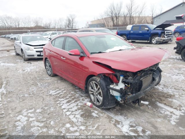 Продажа на аукционе авто 2017 Hyundai Elantra Limited, vin: KMHD84LF7HU313273, номер лота: 41239402