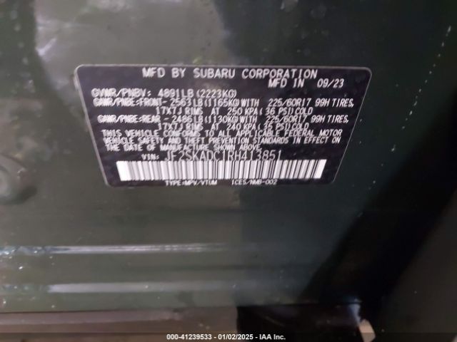 JF2SKADC1RH413851 Subaru Forester Premium