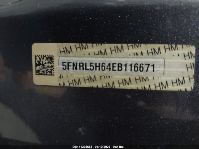 Honda Odyssey Ex-l 2014 5FNRL5H64EB116671 Image 9