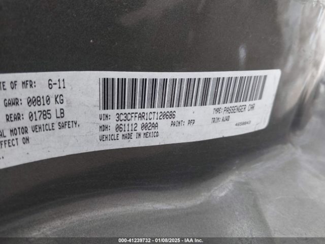 2012 FIAT 500 3C3CFFAR1CT120686 Photo 8