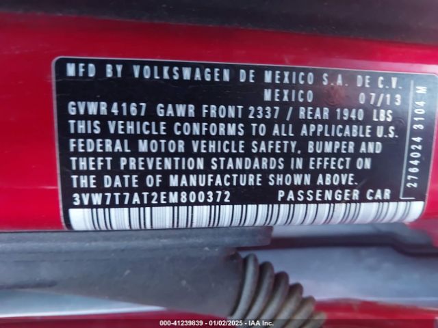 3VW7T7AT2EM800372 Volkswagen Beetle 2.0t R-line