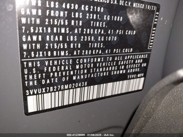 2024 VOLKSWAGEN TAOS 3VVUX7B27RM020438 Photo 8