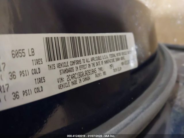 2C4RC1BG0JR261845 Chrysler Pacifica Touring L