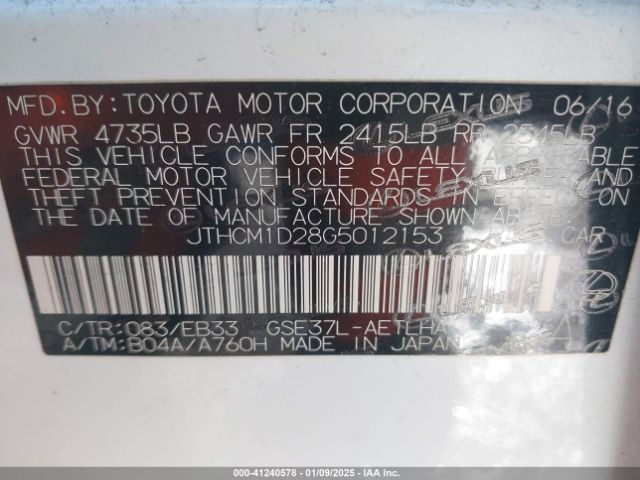 JTHCM1D28G5012153 Lexus IS 300