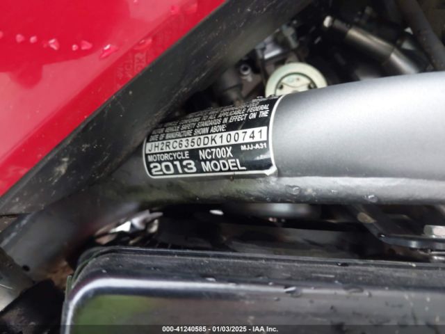 2013 HONDA NC700X JH2RC6350DK100741 Photo 9