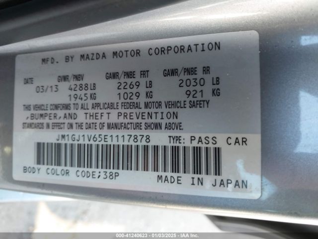 JM1GJ1V65E1117878 Mazda Mazda6 I Touring