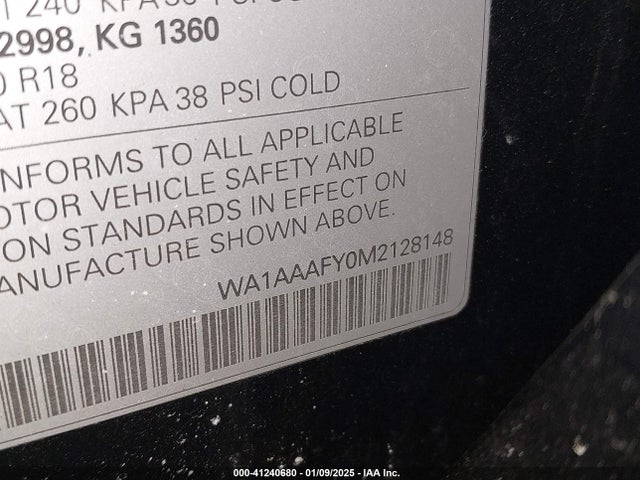 2021 AUDI Q5 WA1AAAFY0M2128148 Photo 8