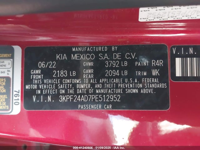 KIA Forte Lxs 2023 3KPF24AD7PE512952 Image 9