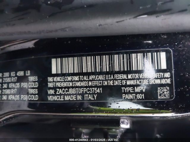 ZACCJBBT0FPC37541 Jeep Renegade Latitude
