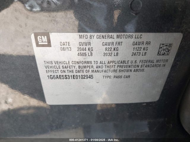 1G6AE5S31E0102945 Cadillac Ats Premium