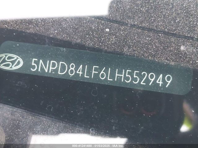 5NPD84LF6LH552949 Hyundai ELANTRA SEL