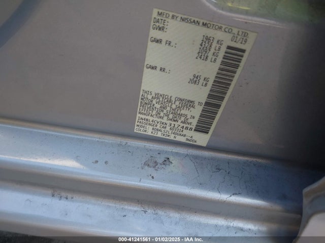 Nissan Altima 2019 1N4BL4CV3KN317488 Image 9