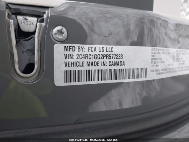 2C4RC1GG2PR577233 Chrysler Pacifica Limited