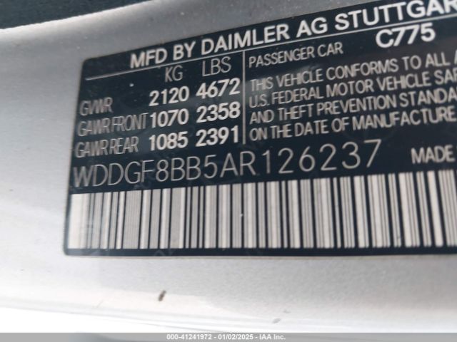 2010 MERCEDES-BENZ C-CLASS WDDGF8BB5AR126237 Photo 8