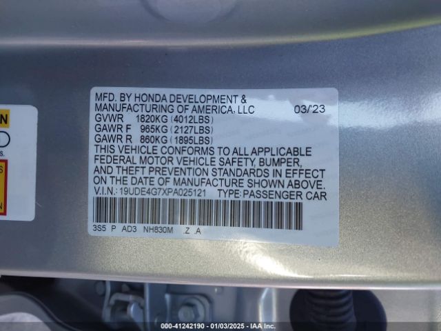 2023 ACURA INTEGRA 19UDE4G7XPA025121 Photo 8