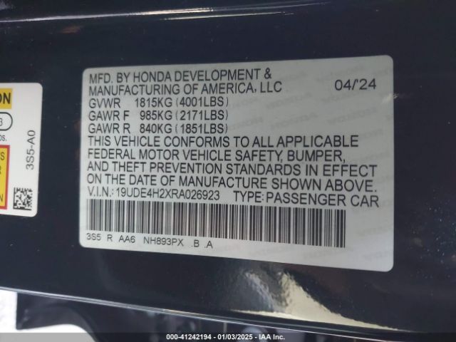 2024 ACURA INTEGRA 19UDE4H2XRA026923 Photo 8