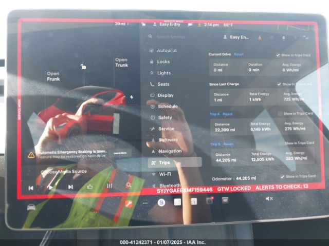 5YJYGAEEXMF159446 Tesla Model Y Long Range Dual Motor All-wheel Drive