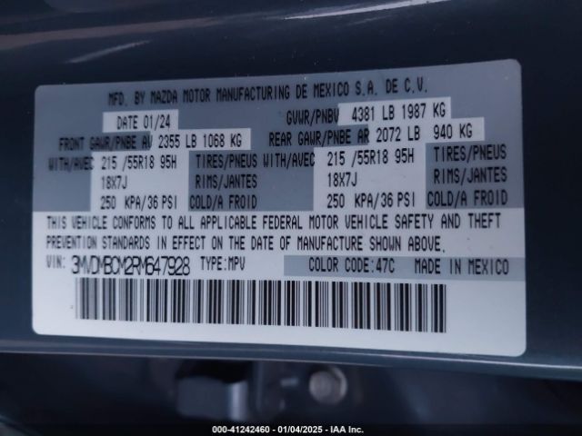 3MVDMBCM2RM647928 Mazda Cx-30 2.5 S Carbon Edition
