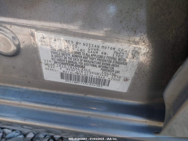 Nissan Versa Sv Xtronic Cvt 2021 3N1CN8EVXML826383 Image 9