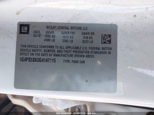 1G4PS5SK0G4147115 Buick Verano Leather Group