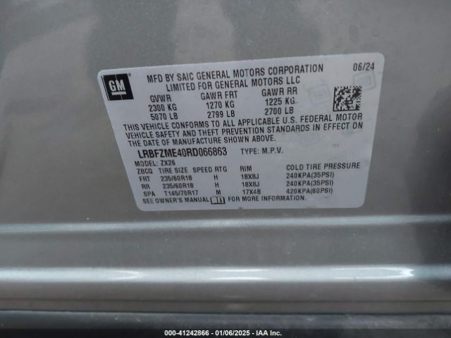 LRBFZME40RD066863 Buick Envision Preferred Awd