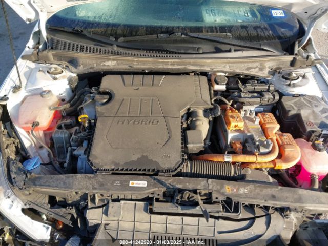KMHLM4AJXNU017349 Hyundai Elantra Hybrid Blue