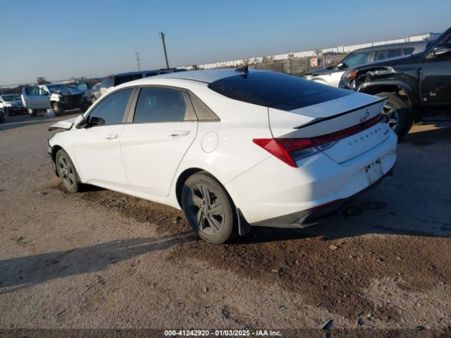 KMHLM4AJXNU017349 Hyundai Elantra Hybrid Blue