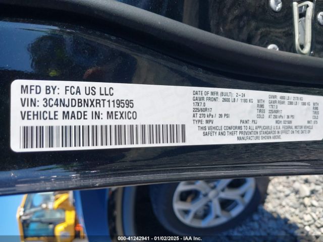 3C4NJDBNXRT119595 Jeep Compass Latitude 4x4