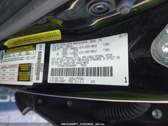 5TFDW5F15FX442849 Toyota Tundra Sr5 5.7l V8