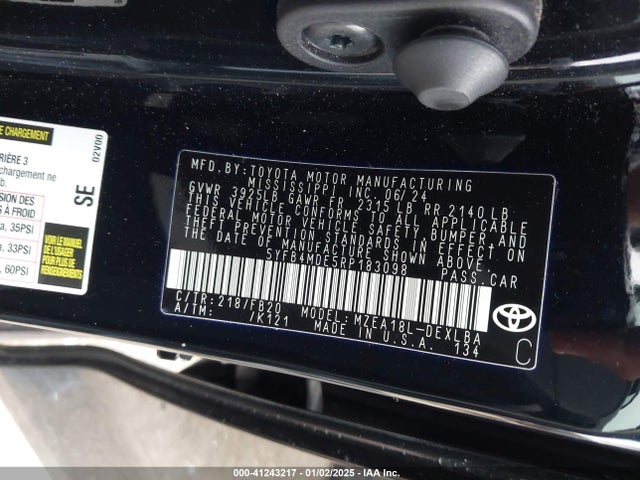 Toyota COROLLA LE 2024 5YFB4MDE5RP183098 Image 9