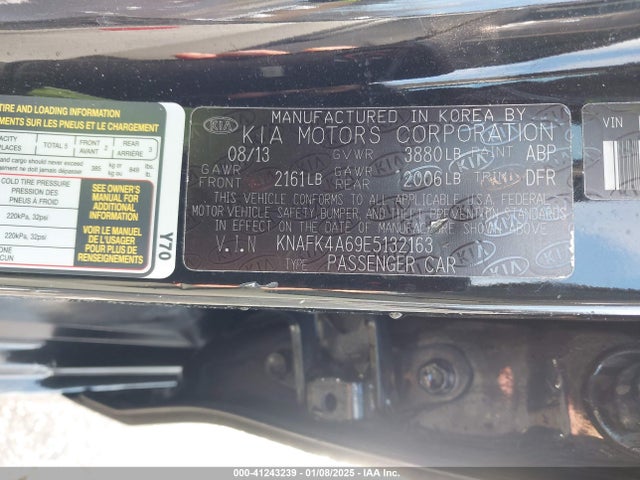 KIA FORTE LX 2014 KNAFK4A69E5132163 Image 9