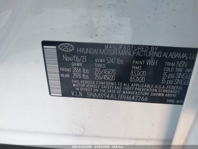 Hyundai Santa Fe Calligraphy 2023 5NMS54AL7PH642266 Image 9
