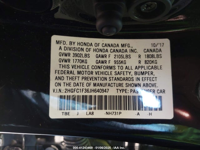 Honda Civic Ex-t 2018 2HGFC1F36JH640947 Image 9