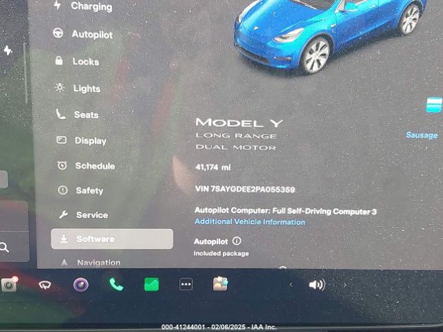 7SAYGDEE2PA055359 Tesla Model Y Awd/long Range Dual Motor All-wheel Drive