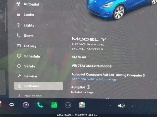 7SAYGDEE2PA055359 Tesla Model Y Awd/long Range Dual Motor All-wheel Drive