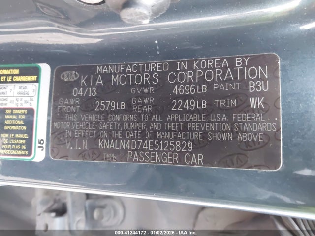 KIA Cadenza Premium 2014 KNALN4D74E5125829 Image 9