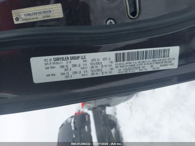 1C4NJDEB1ED762578 Jeep Compass Latitude