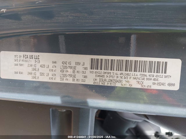 3C6URVJG9KE564201 RAM Promaster 3500