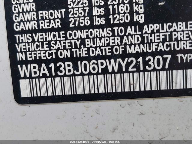 WBA13BJ06PWY21307 BMW 530 I Xdrive