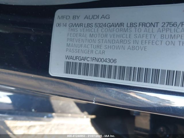 WAUFGAFC1FN004306 Audi A6 3.0t Premium Plus