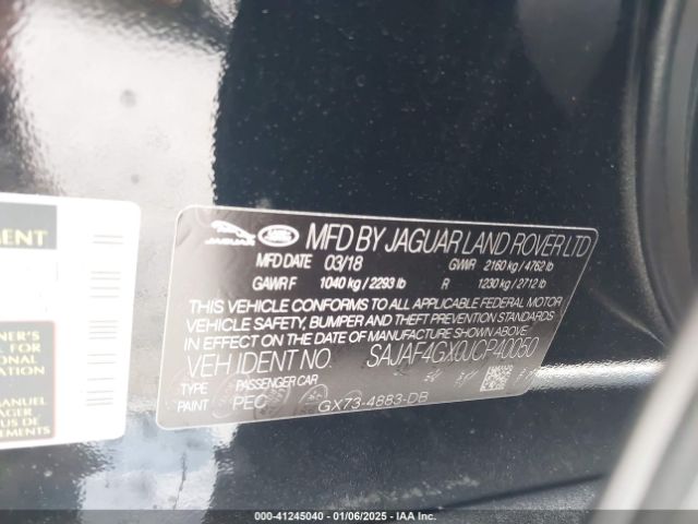 2018 JAGUAR XE SAJAF4GX0JCP40050 Photo 8