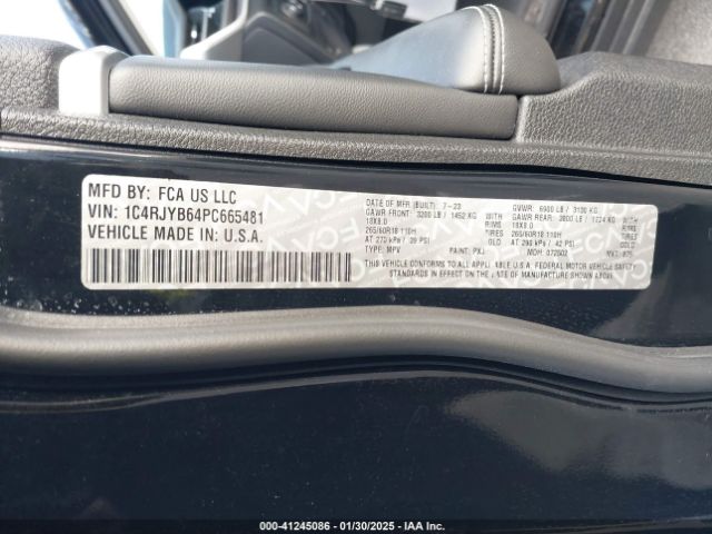 1C4RJYB64PC665481 Jeep Grand Cherokee 4xe
