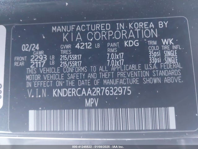 KNDERCAA2R7632975 KIA SELTOS EX