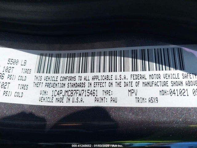 Jeep Cherokee Latitude 2015 1C4PJMCB7FW715461 Image 9